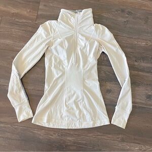 Lululemon White/Grey Long-Sleeve Athletic Top/Jacket